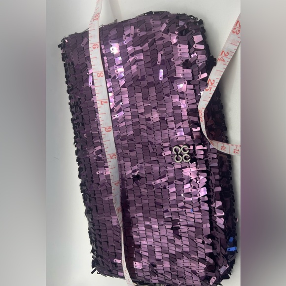 COACH limited edition rare Purple Poppy Sequins wristlet Y2k - Picture 5 of 13